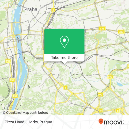 Карта Pizza Hned - Horky, Svatoslavova 1680 / 51 140 00 Praha