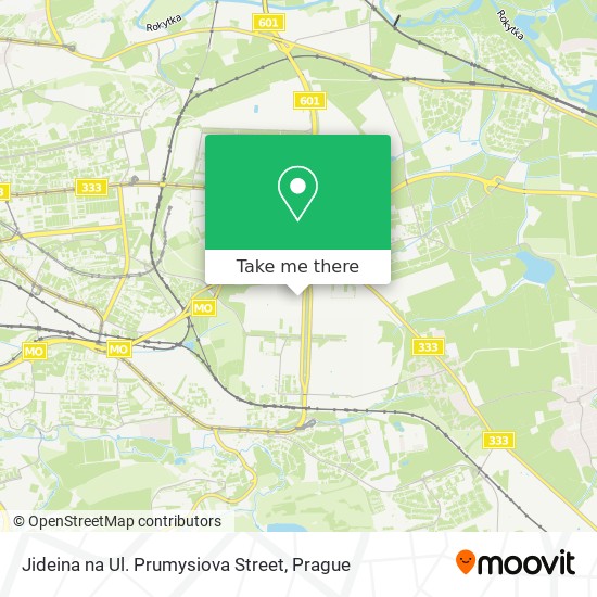 Jideina na Ul. Prumysiova Street map