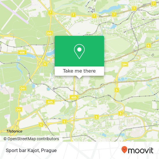 Sport bar Kajot map
