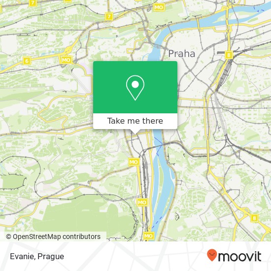 Карта Evanie, Ostrovského 4 150 00 Praha