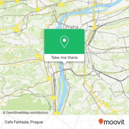 Cafe Fantazie, Ladova 1 128 00 Praha map