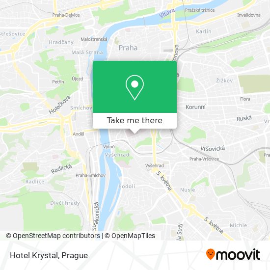 Hotel Krystal map