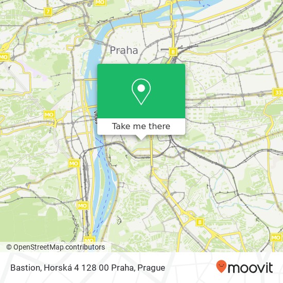 Карта Bastion, Horská 4 128 00 Praha