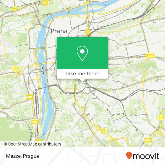 Карта Mezze, Pod Zvonařkou 2240 / 8 120 00 Praha