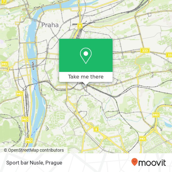 Sport bar Nusle map