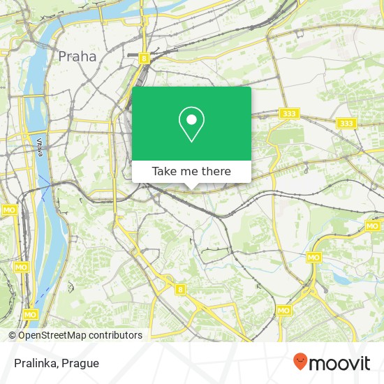 Карта Pralinka, Vršovická 866 / 3 101 00 Praha