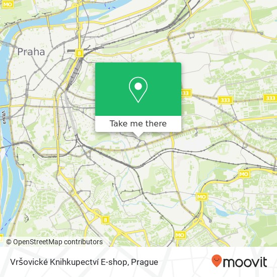 Vršovické Knihkupectví E-shop map