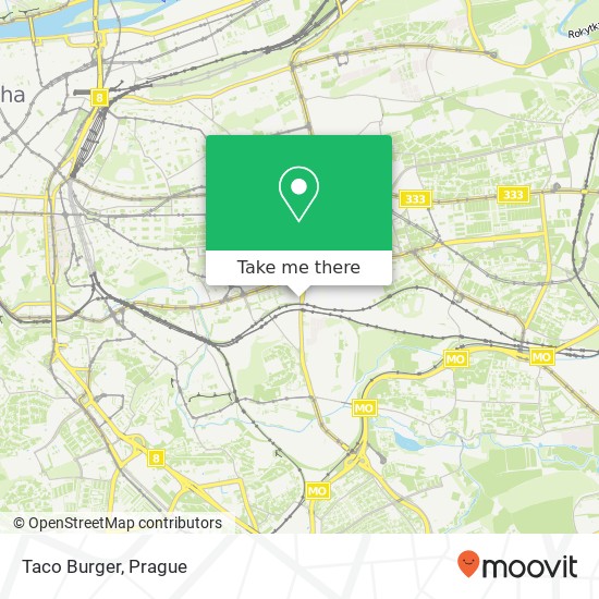 Taco Burger, U Slavie 1527 / 3 100 00 Praha map