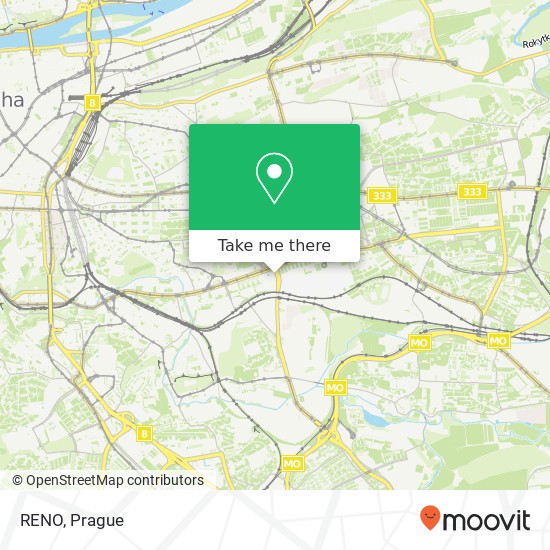 RENO, U Slavie 100 00 Praha map