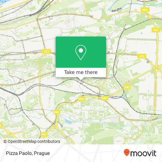 Pizza Paolo, Průběžná 180 / 42 100 00 Praha map