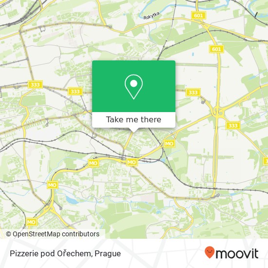 Pizzerie pod Ořechem, Vyžlovská 100 00 Praha map