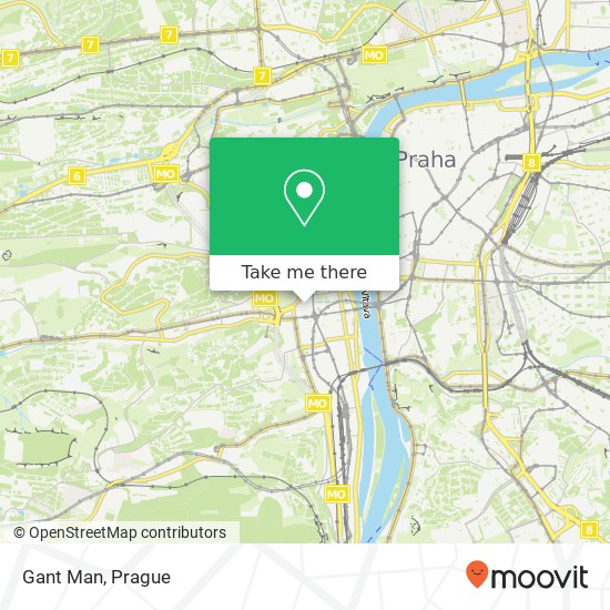 Карта Gant Man, Kartouzská 150 00 Praha