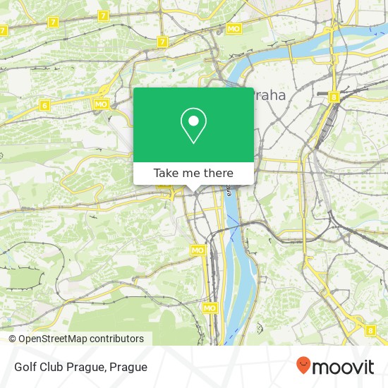 Карта Golf Club Prague, Plzeňská 23 / 2 150 00 Praha