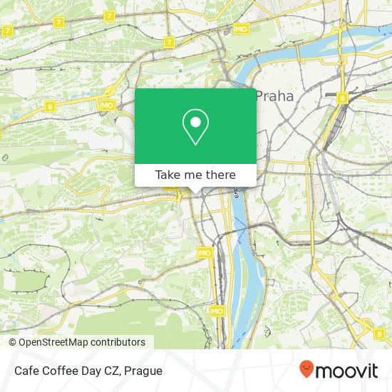 Cafe Coffee Day CZ, Plzeňská 233 / 8 150 00 Praha map