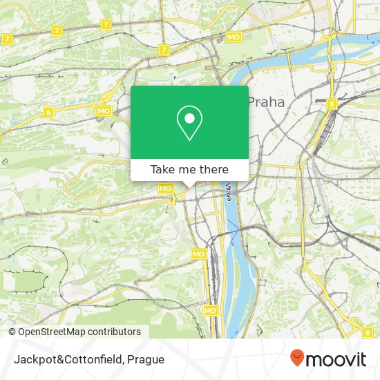 Jackpot&Cottonfield, Plzeňská 150 00 Praha map