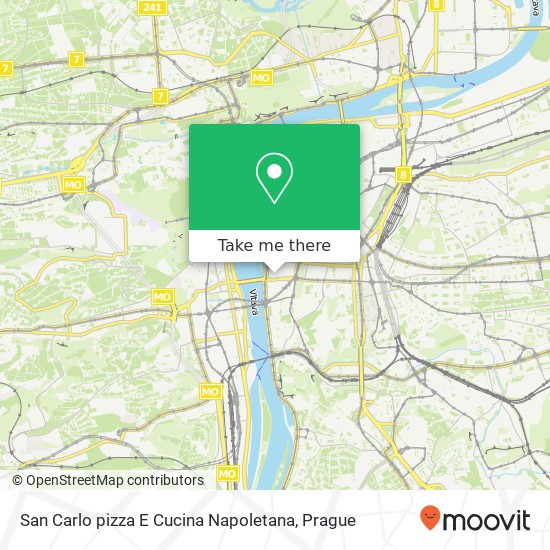 Карта San Carlo pizza E Cucina Napoletana, Dittrichova 1942 / 20 120 00 Praha