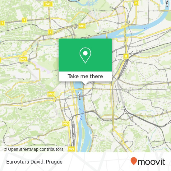 Карта Eurostars David, Náplavní 6 120 00 Praha
