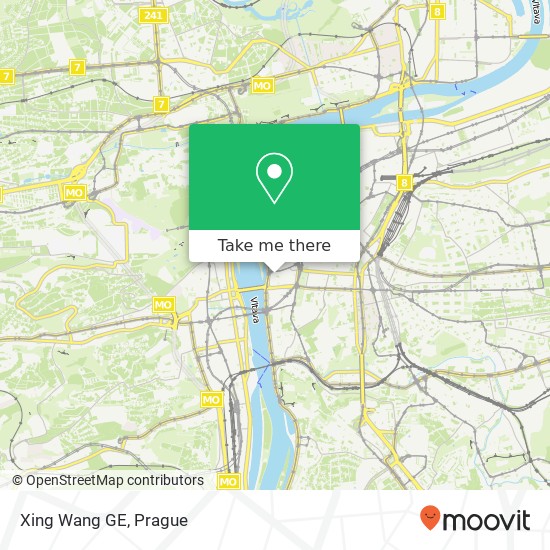 Карта Xing Wang GE, Náplavní 1501 / 8 120 00 Praha