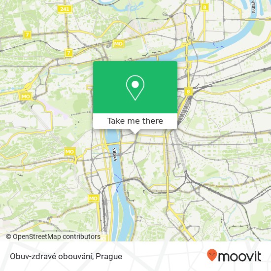 Карта Obuv-zdravé obouvání, Karlovo náměstí 18 120 00 Praha
