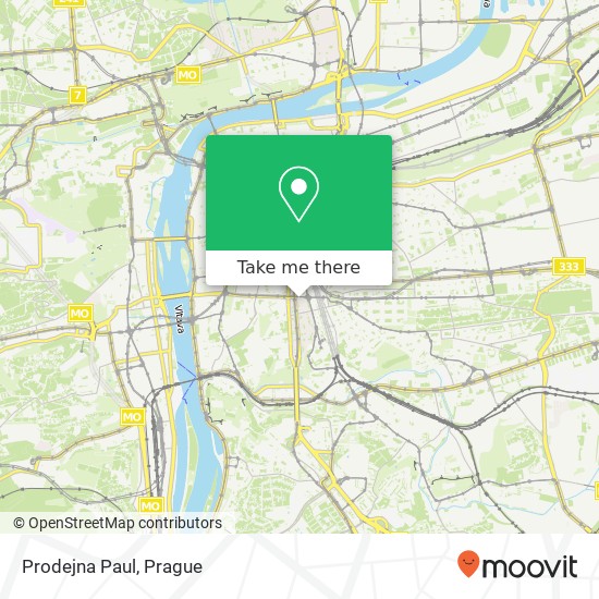 Карта Prodejna Paul, Lublaňská 120 00 Praha