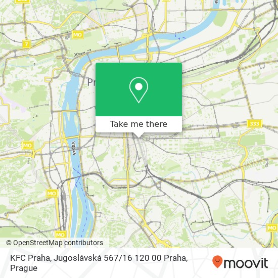 KFC Praha, Jugoslávská 567 / 16 120 00 Praha map