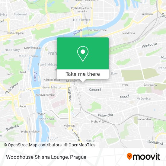 Карта Woodhouse Shisha Lounge