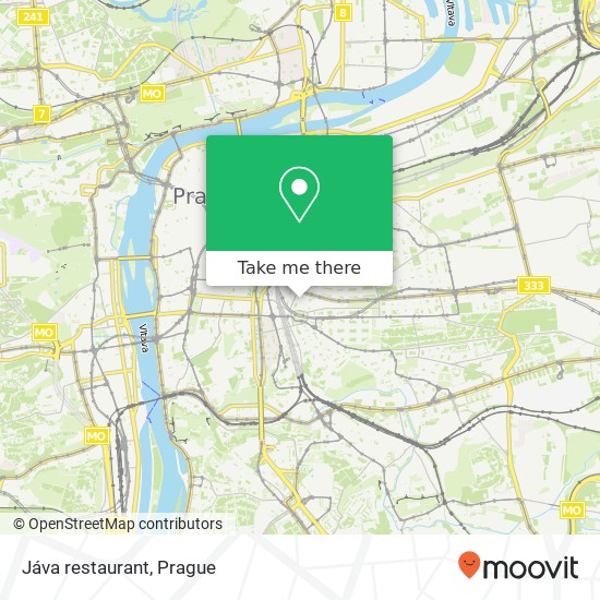 Jáva restaurant, Římská 1222 / 33 120 00 Praha map