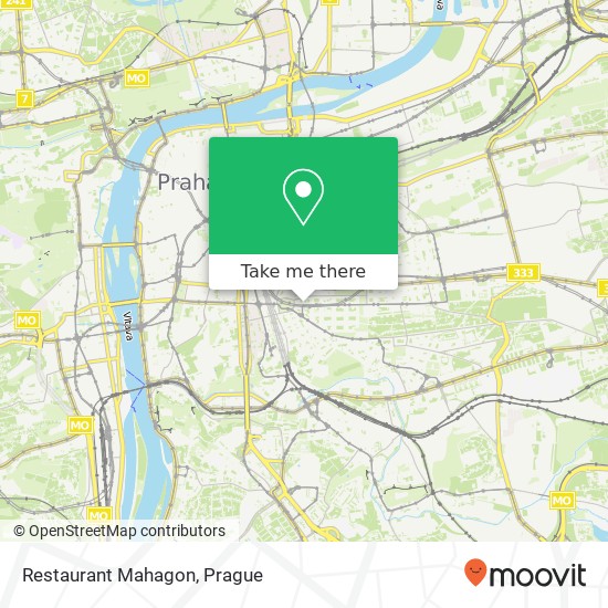 Restaurant Mahagon, Korunní 716 / 5 120 00 Praha map