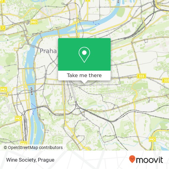 Карта Wine Society, Korunní 764 / 21 120 00 Praha