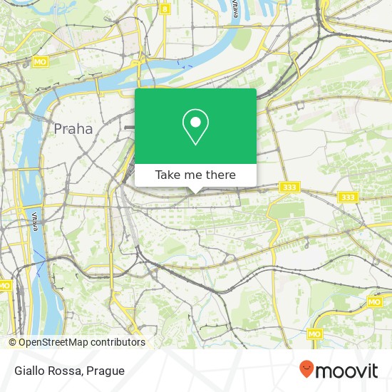 Карта Giallo Rossa, Vinohradská 66 130 00 Praha