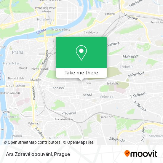 Ara Zdravé obouvání map
