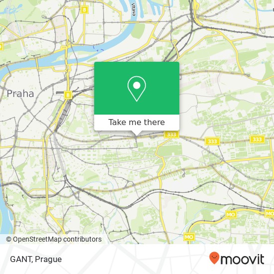 Карта GANT, Vinohradská 151 130 00 Praha