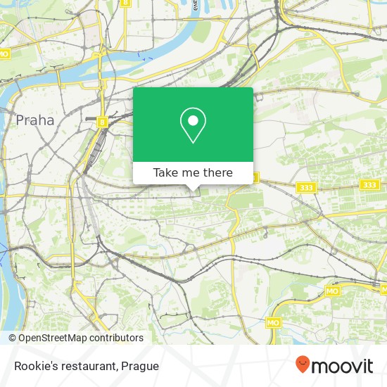 Карта Rookie's restaurant, Čáslavská 2027 / 5 130 00 Praha