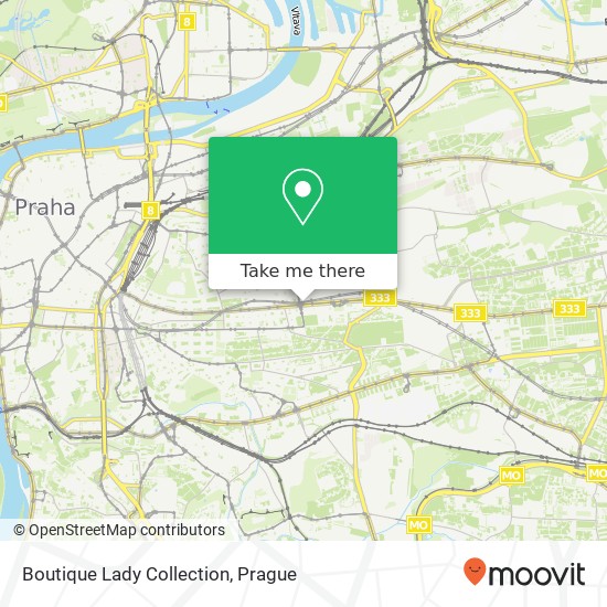 Карта Boutique Lady Collection, Vinohradská 151 130 00 Praha