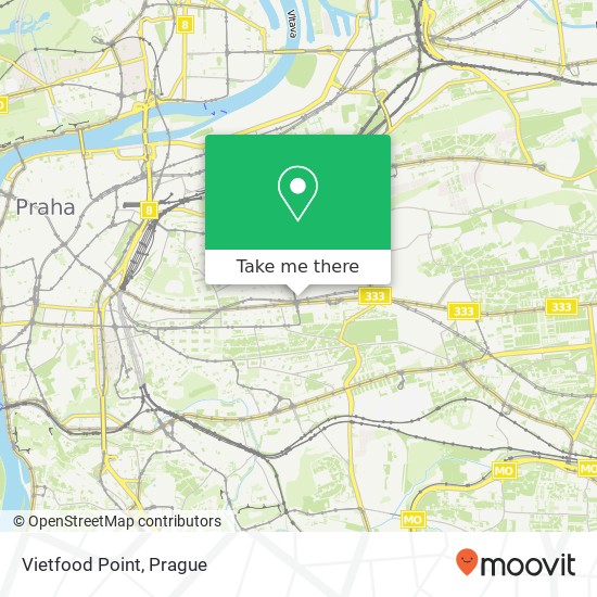 Карта Vietfood Point, Vinohradská 2828 / 151 130 00 Praha