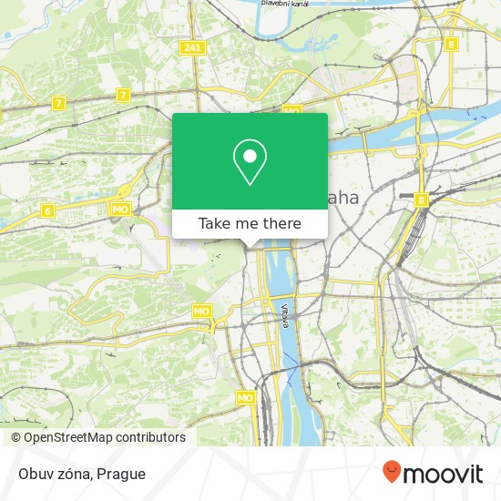 Obuv zóna, Vítězná 14 118 00 Praha map