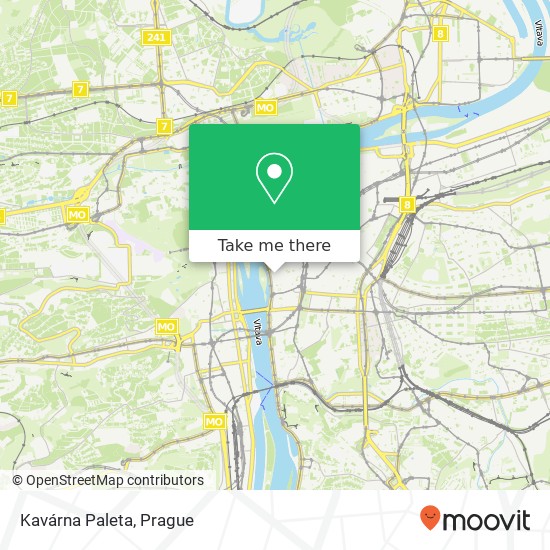 Kavárna Paleta, Na Struze 6 110 00 Praha map