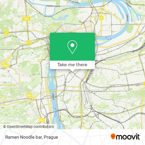 Ramen Noodle bar map