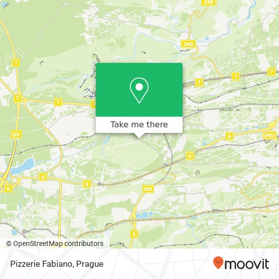 Pizzerie Fabiano, Libocká 10 162 00 Praha map