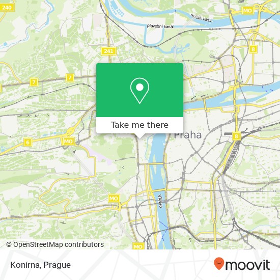 Карта Konírna, Maltézské náměstí 10 118 00 Praha