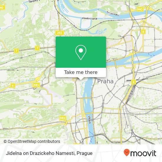 Jidelna on Drazickeho Namesti, Dražického náměstí 65 / 10 118 00 Praha map