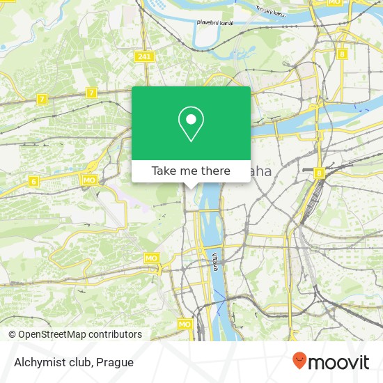 Карта Alchymist club, Nosticova 1 118 00 Praha