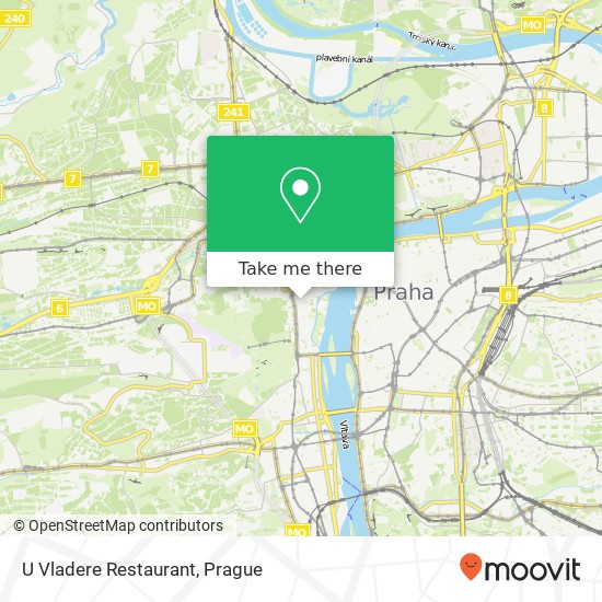 Карта U Vladere Restaurant, Maltézské náměstí 292 / 10 118 00 Praha