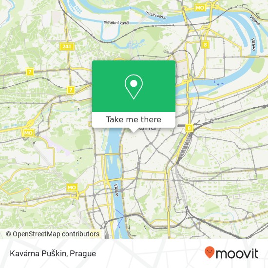 Карта Kavárna Puškin, Husova 14 110 00 Praha