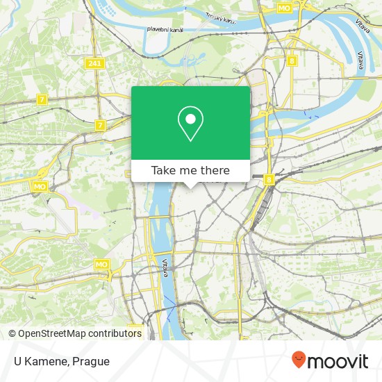 Карта U Kamene, Jalovcová 110 00 Praha