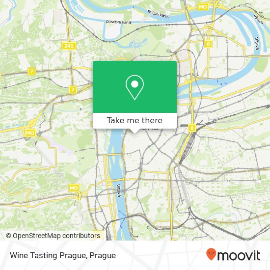 Карта Wine Tasting Prague, Řetězová 224 / 7 110 00 Praha