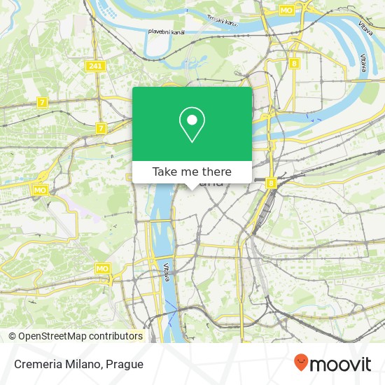 Карта Cremeria Milano, Husova 231 / 12 110 00 Praha