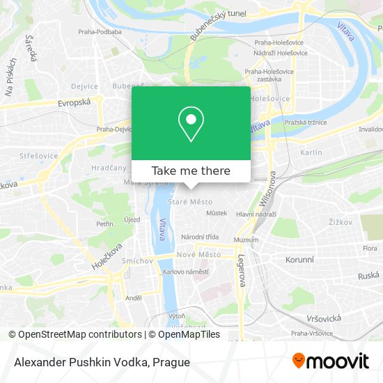 Alexander Pushkin Vodka map