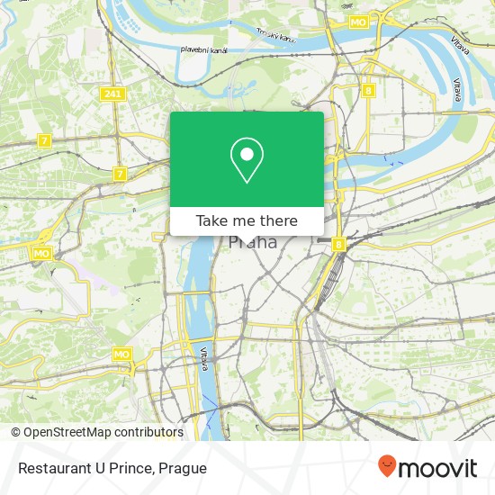 Карта Restaurant U Prince, Staroměstské náměstí 1 / 3 110 00 Praha
