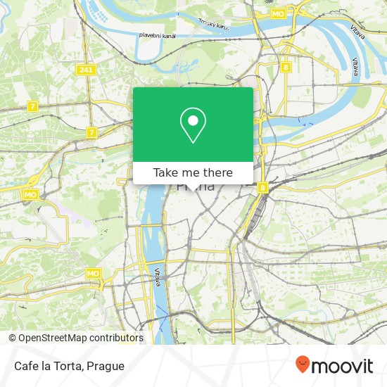 Карта Cafe la Torta, Melantrichova 477 / 20 110 00 Praha